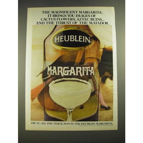 1978 Heublein Margarita Ad - Images of Cactus Flowers