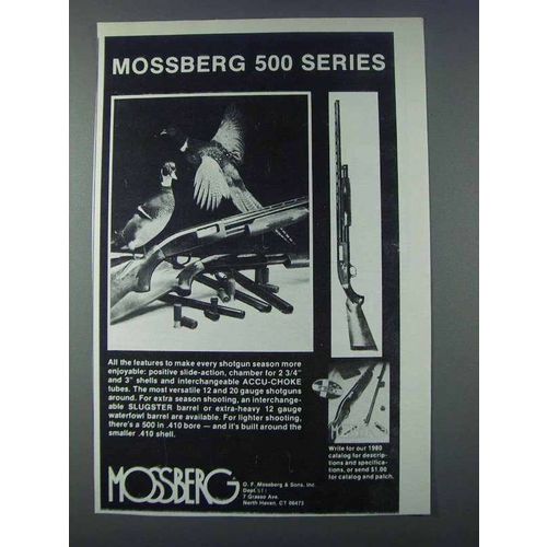 1981 Mossberg 500 Series Shotguns Ad