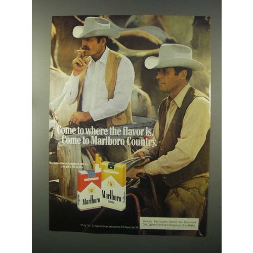 1981 Marlboro Cigarettes Ad - Come to Flavor