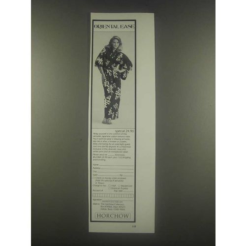 1985 Horchow Kimono Ad