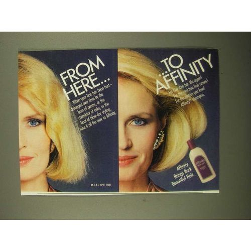 1987 Affinity Shampoo Ad - From Here to Affinity