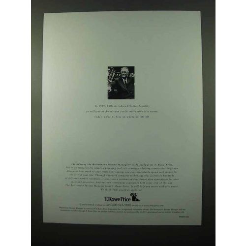 1999 T. Rowe Price Retirement Income Manager Ad