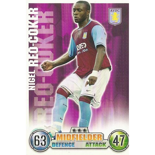 Topps Match Attax 2007/08 Cards: Aston Villa - Midfielder, Reo-Coker