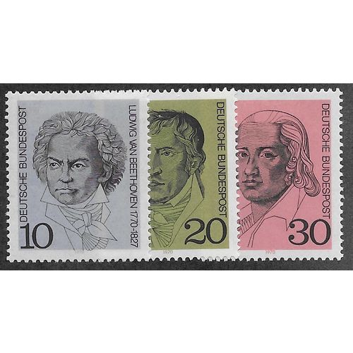 GER 1970 M/M (SET) 'BIRTH BICENTENARIES (3v)' (EBID53-795)