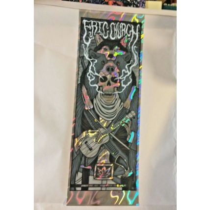 2017 ERIC CHURCH GREEN BAY WEED OUTLAW LAVA FOIL CONCERT POSTER 1/21 #/15 AE S/N