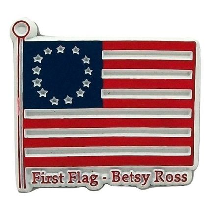 Betsy Ross First Flag Fridge Magnet