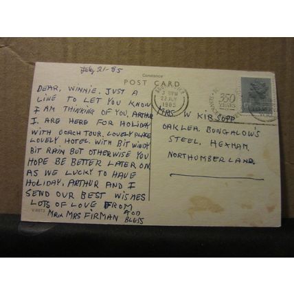 multiview, TORQUAY, DEVON used postcard by Constance 1985 pm =