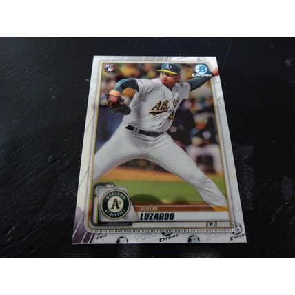 2020 Bowman Chrome Card # 062 Jesus Luzardo Mint (9) Oakland Athletics