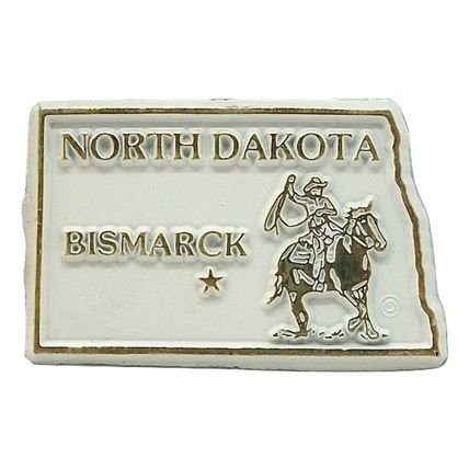 Classic North Dakota Bismarck Fridge Magnet