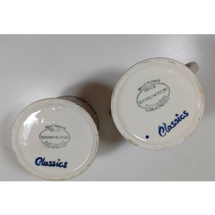 price Kensington potteries classics cream and sugar pig designs