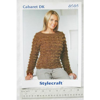Vintage: Stylecraft 8086 sweater, Cabaret DK, 32-42 inch, 81-107 cm