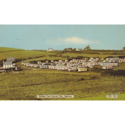 Golden Cap Caravan Site Seatown Dorset 1960s Postcard