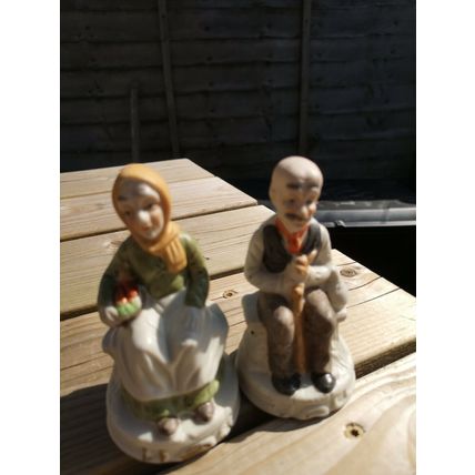 Pair Of Eldelry Figures