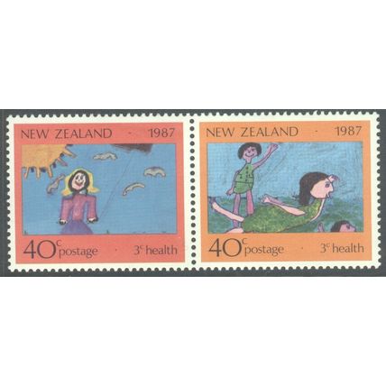 New Zealand 1987 - Health Stamps x 2 - unused