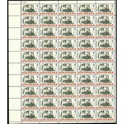 1197, 4¢ Mint NH Reverse Printing Under Gum Error Sheet of 50 - Stuart Katz