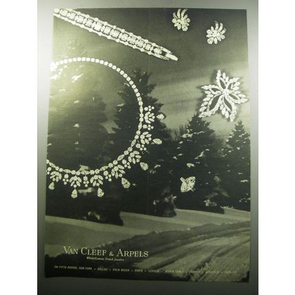 1956 Van Cleef & Arpels Jewelry Advertisement
