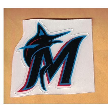 MIAMI MARLINS CURRENT FULL SIZE HELMET 3M STICKER DECAL