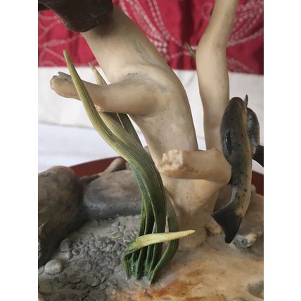 Border Fine Arts Otter and Trout WW5 Vintage 1989 by Elizabeth Waugh