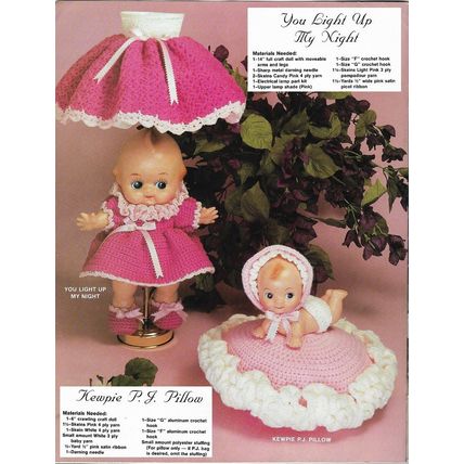 MM841 Crochet Festival Booklet Charming Doll Collection 11 Dolls Circa 1983