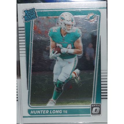 2021 Donruss Optic HUNTER LONG (Miami Dolphins) Rated Rookie #281