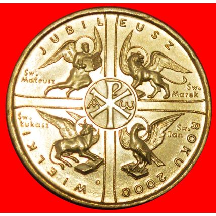 CREATURES WITH WINGS: POLAND ★ 2 ZLOTY 2000 NORDIC GOLD UNC★LOW START★NO RESERVE