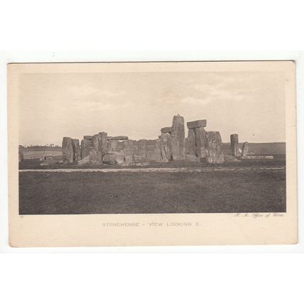 View Looking East Stonehenge Postcard Wiltshire Ministry of Works 9