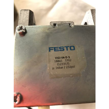 NEW FESTO VIGI-04-D-3,18841 T702 123317 PNEUMATIC VALVE,festo ISO 3e,CE