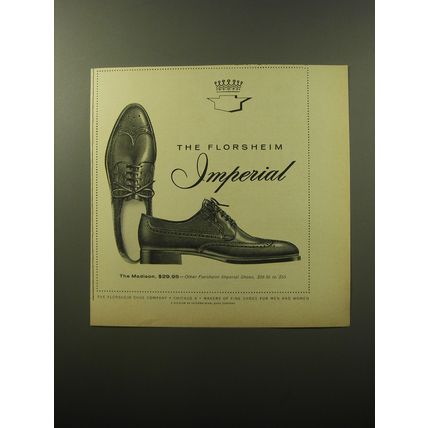 1960 Florsheim Madison Shoes Ad - The Florsheim Imperial