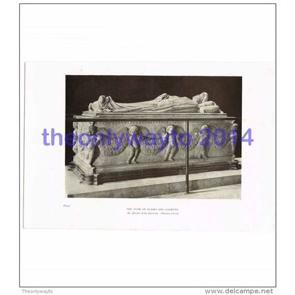 Tomb of Ilaria Del Caretto, Duomo, Lucca, Tuscany, Italy, Illustration, 1908