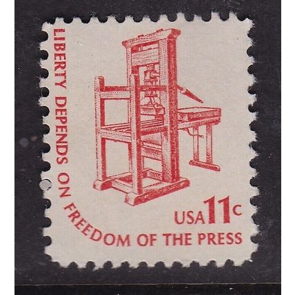 United States 1975 Printing Press 11c Mint No Gum SG 1585a VGC