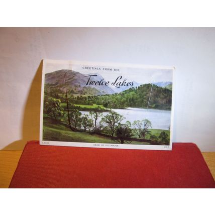 TWELVE LAKES, CUMBRIA unused novelty postcard by Chadwick lift the flap =