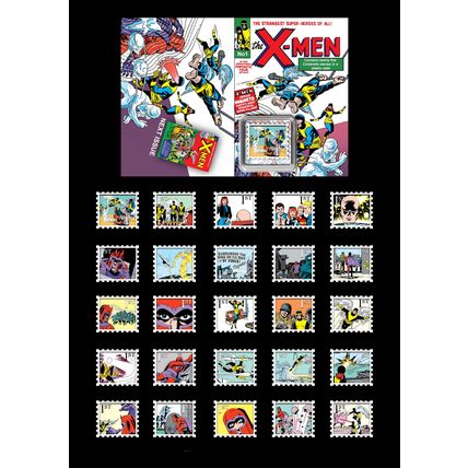 X Men No1 Comic Storyboard Cinderella Stamp Set