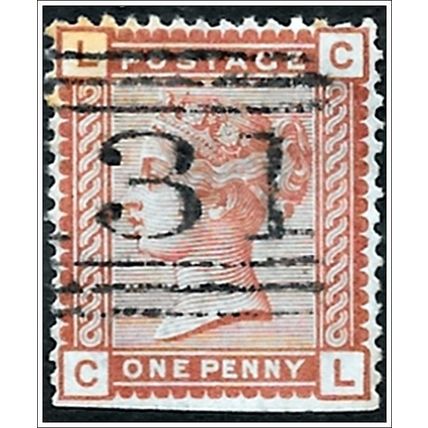 1880 -1881 Queen Victoria - 1d brownish rose (as picture) C2-8