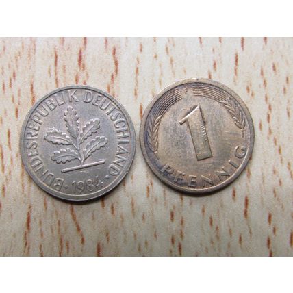1984f 1 Pfennig Germany Coin