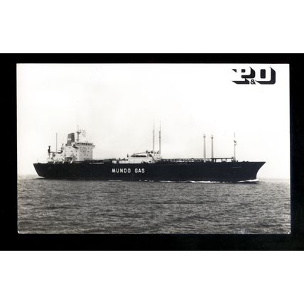 TA0989 - P&O Gas Tanker - Gambada - built 1973 - postcard