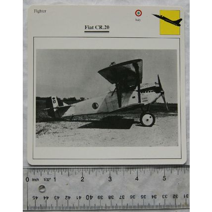 Fiat CR.20 - Italy - Fighter - Collectors Club Card