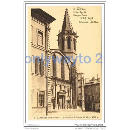 CARPENTRAS, CATHEDRAL DE ST SIFFREIN, FRANCE, c1920s?, Postcard