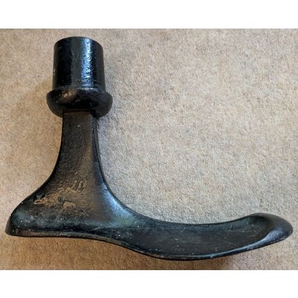 SHOE LAST Door Stop Metal Architectural Salvage Industrial Cobbler 1930s Antique