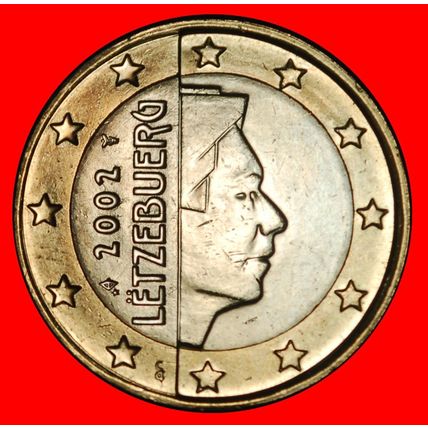 Ⰶ NETHERLANDS PHALLIC (2002-2025): LUXEMBOURG ★ 1 EURO 2002★LOW START★NO RESERVE