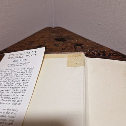 2 x Billy Wright Books Captain of England & The World's My Football Pitch