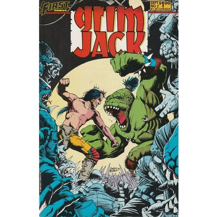 GrimJack # 2 - First Comics - 1984 : vf-(7.5) .