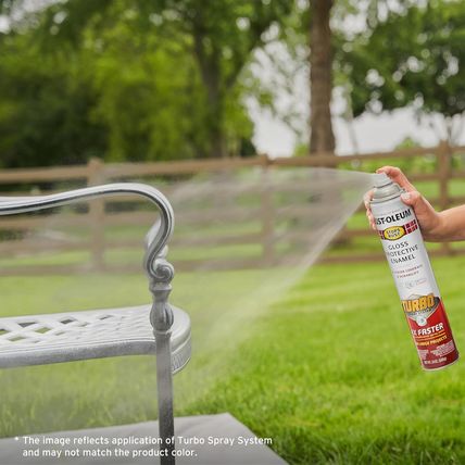 Rust-Oleum 334128-6PK Stops Rust Turbo Spray System Spray Paint, 24 Oz, Gloss Bl