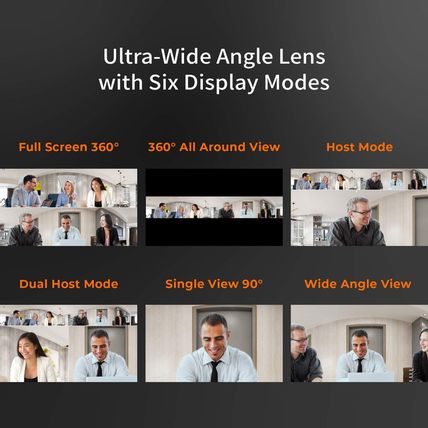 J5Create 360 Degree All around Meeting Webcam - 1080P HD Video Conference Camera