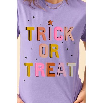 Wisteria TRICK OR TREAT Halloween Fashion Graphic T Shirt