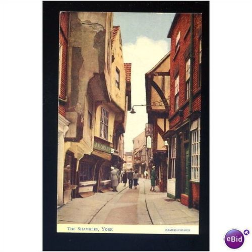 YORK The Shambles Postcard by Salmon (609c)