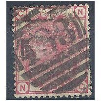 1873 SG144 3d Pale Rose Plate 12 Good Used Check Letters "NG".