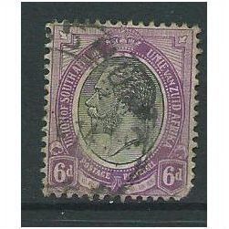 south africa stamps sg11 6d used