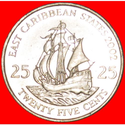 SHIP: EAST CARIBBEAN STATES ★ 25 CENTS 2002! LOW START ★ NO RESERVE!