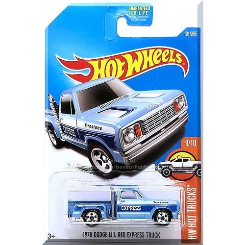 Hot Wheels - 1978 Dodge Li'l Red Express Truck: HW Hot Trucks #131/365 (2017)