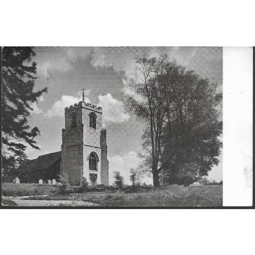 Harlow, Essex - St. Mary at Latton church - local postcard 1958 pmk